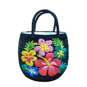 Hibiscus Abaca Bag