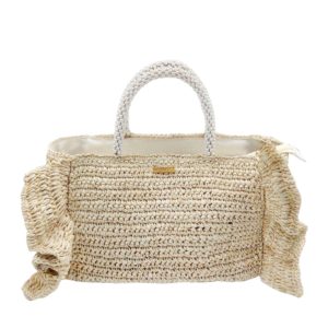 Evelyn Raffia Raffle Bag