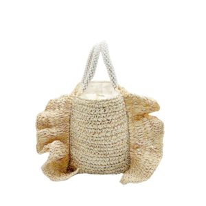 Evelyn Raffia Raffle Bag